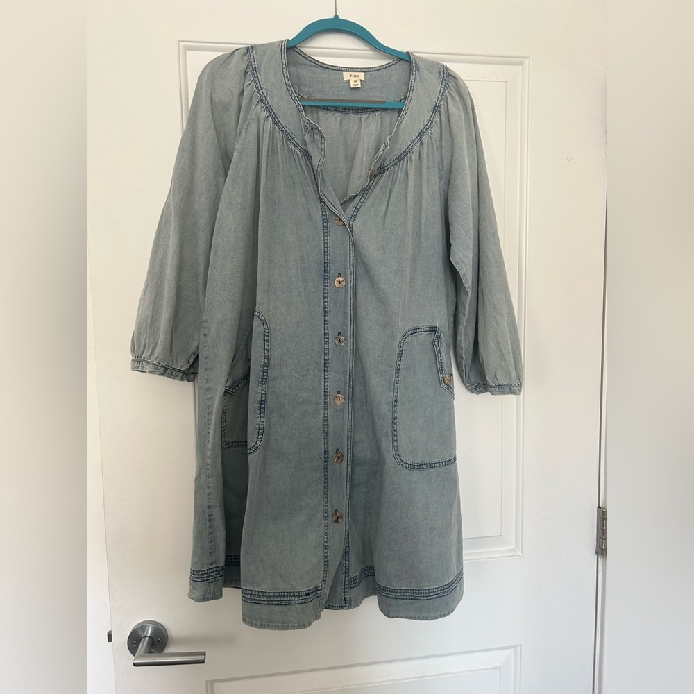 Anthropologie Tiny Jules Chambray Tunic Dress - Size M